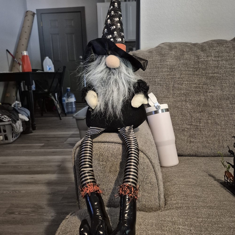 Whimsical Black and White Gnome Decor